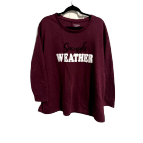 Lane Bryant Tops - Lane Bryant "Snuggle Weather" Sweatshirt Size 18/20